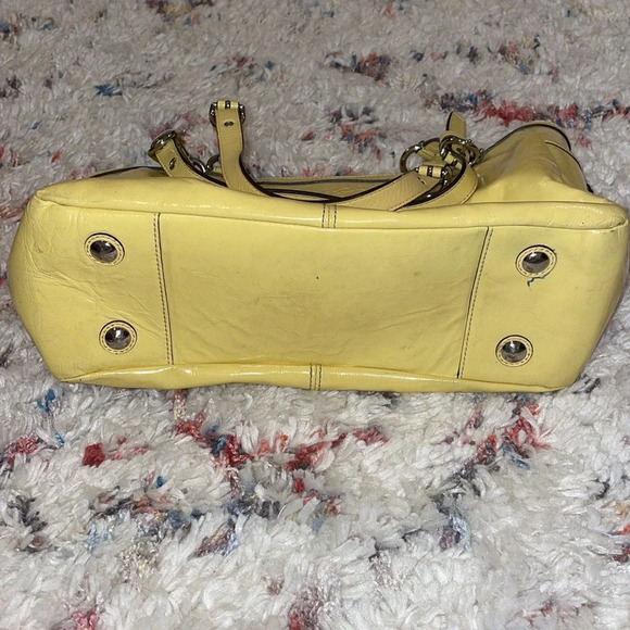 Coach Ashley Patent Leather Satchel Shoulder Bag - Picture 7 of 8